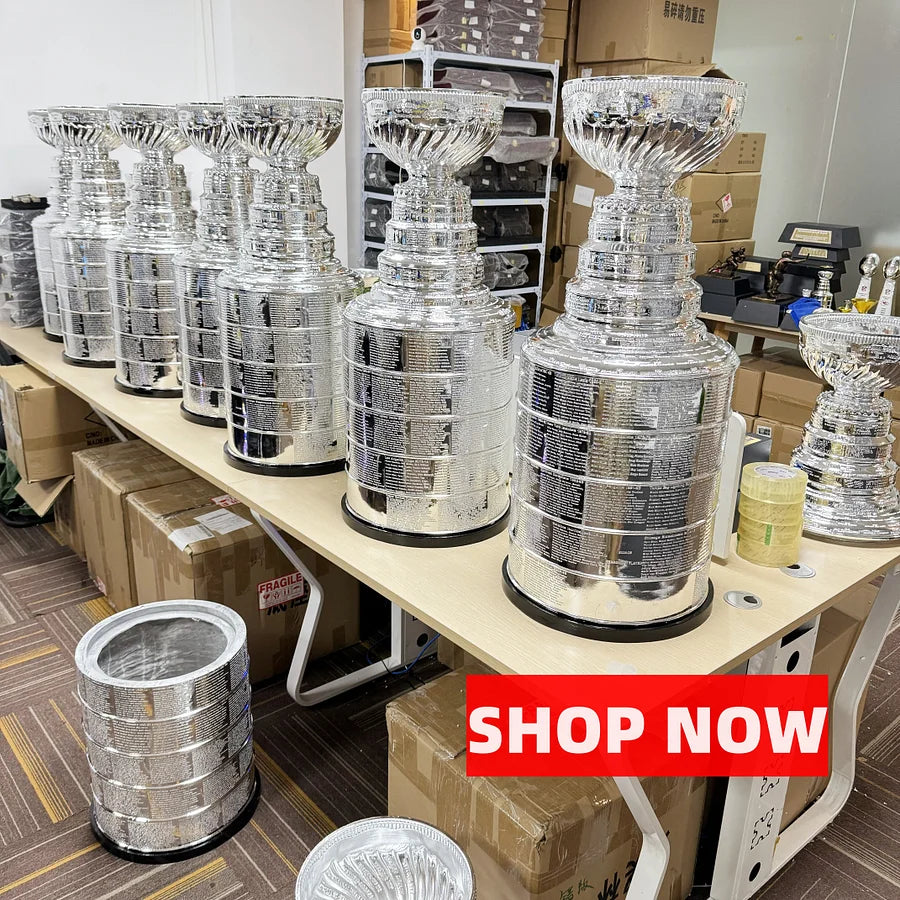 [Metal Version 90cm Height]NHL Stanley Cup Trophy Full Size With All Champions Engraved