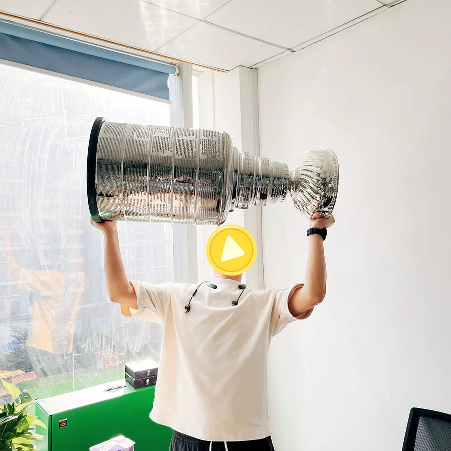 [Metal Version 90cm Height]NHL Stanley Cup Trophy Full Size With All Champions Engraved