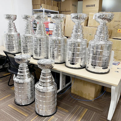 [Metal Version 90cm Height]NHL Stanley Cup Trophy Full Size With All Champions Engraved